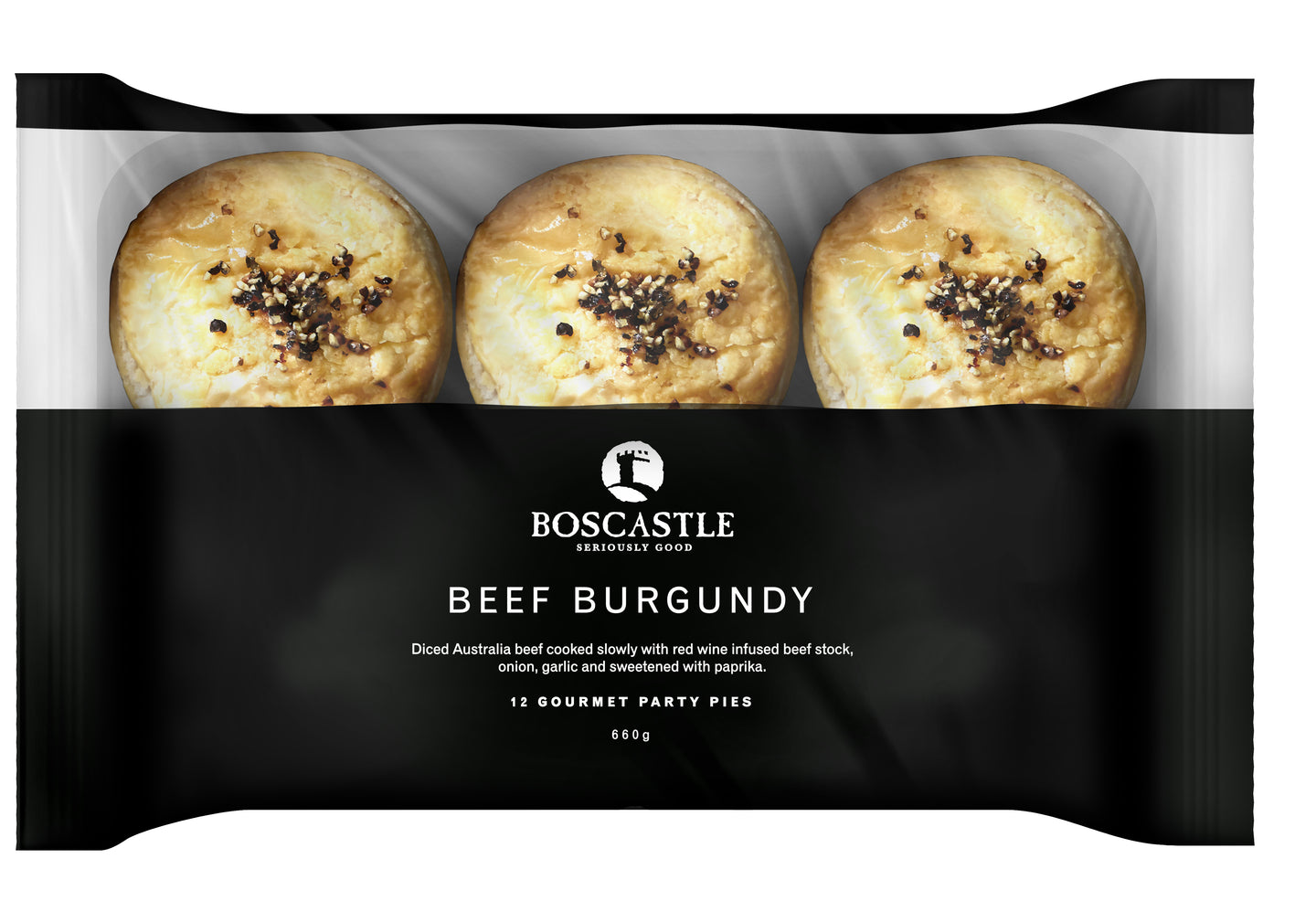 Party Beef Burgundy x 12 | Carton of 4